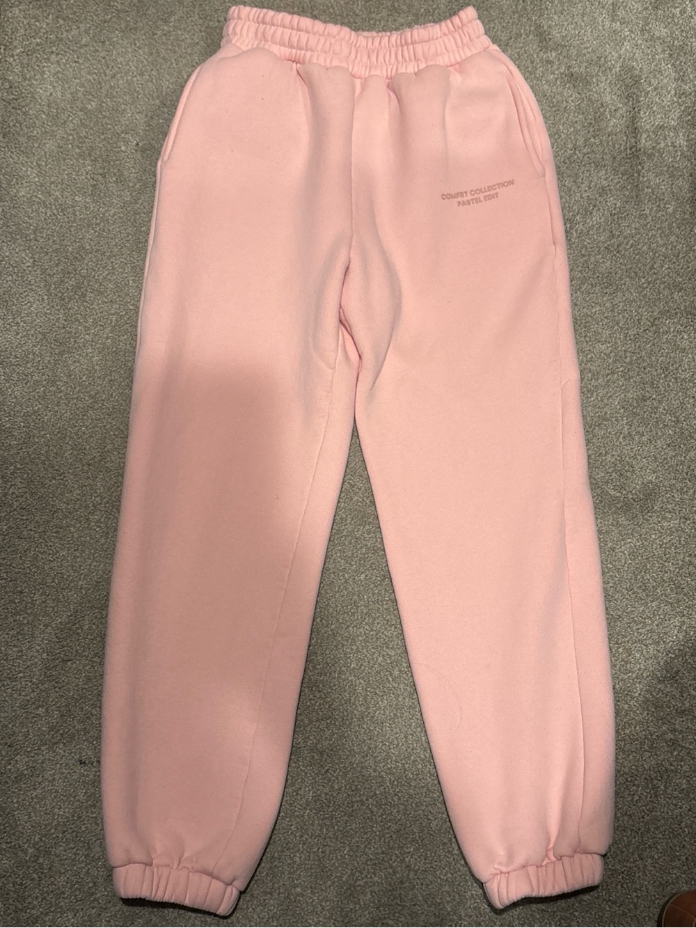 Comfrt Pastel Pink Sweatpants - Women's Track Joggers - Picture 5 of 8